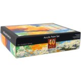  Umetniški set Akrilne barve Dodatki za stojalo 40 barv | Shoptok.si