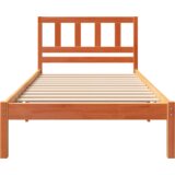  Konstrukcija postelje z vzglavjem Voskast rjav 80 x 200 cm, (5000126681) | Shoptok.si
