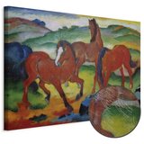  Slika - Franz Marc – The Red Horses (Grazing Horses IV) 90x60 Premium Print | shoptok.hr