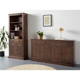 Støraa Smeđa biblioteka od masivnog bora 181x31 cm Mille – | shoptok.hr