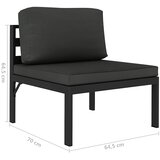  6-dijelna vrtna garnitura s jastucima aluminijska antracit | shoptok.hr