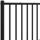 vidaXL Metalno uzglavlje crno 120 cm | shoptok.hr