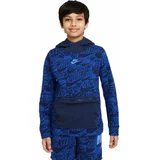 Nike NSW READ AOP FT PO HD B Majica za dječake, plava, veličina