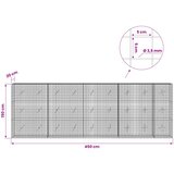  Gabion s žicom debljine 3,5 mm i mrežom 5x5 cm 450x20x150 cm | shoptok.hr