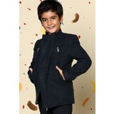 Dewberry K3001 BOYS' COAT-DOTTED ANTHRACITE