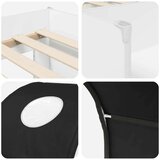  Krevet s Tunelom 4 pcs Bijela i crna Konstruirano drvo - Bijela i crna | shoptok.hr