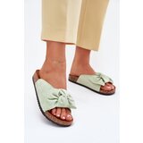 Boto Women's Sandals On Cork Sole With Bow Mint Seressa | Shoptok.si