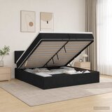  od pjene s madracem i LED-om Crna 200 x 200 cm Tkanina | shoptok.hr