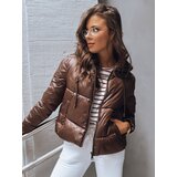 DStreet Krótka zimowa kurtka damska LOLAROSE coffee | Shoptok.si