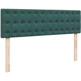 vidaXL okvir kreveta s madracima tamnozeleni 160x200cm baršunasti - Tamnozelena 160 x 200 cm gumbi | shoptok.hr