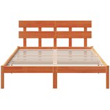  Krevetna konstrukcija Smeđa 150 x 200 cm Čvrsto borovo drvo | shoptok.hr