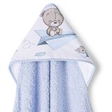 Interbaby ručnik s kapuljačom Paper Plane 100x100 Plavi | shoptok.hr