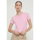Hugo Kratka majica ženska, roza barva, 50512000