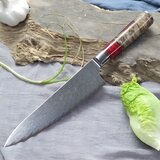 IZMAEL Damaščanski kuhinjski nož HA-14032 - Chef / Rdeča | Shoptok.si