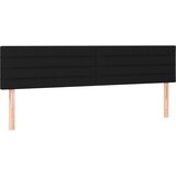 Maison Chic Posteljno vzglavje - Vzglavna omarica 2 kosa črn 80x5x78/88 cm blago, (22078212) | Shoptok.si
