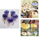 INF Fontana za čebele iz umetne smole v obliki rože (komplet 2 kosov) Purple, (21839477) | Shoptok.si