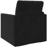SOFA na razvlačenje 2-u-1 Crna 74x77x81 cm Velur | shoptok.hr