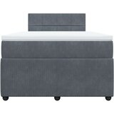 vidaXL Krevet box spring s madracem tamnosivi 120 x 190 cm baršun | shoptok.hr