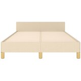  Okvir kreveta bez madraca krem 120x190 cm od tkanine | shoptok.hr