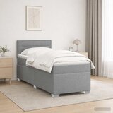  Boxspring krevet s madracem Svjetlosiva 80 x 200 cm Tkanina - Svjetlosiva 80 x 200 cm Dizajn linija Cijene