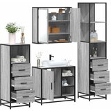 Maison Chic Kopalniško pohištvo - Kopalniški sestavi 4 kosi siva sonoma inženirski les, (21787979) | Shoptok.si