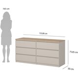 Tvilum Kremno bela komoda 154x76x50 cm Naia – | Shoptok.si