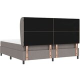 Box spring krevet Sivo-smeđa 200 x 200 cm tkanina | shoptok.hr