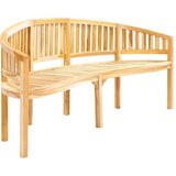  Klupa u obliku banane 200 cm od masivne tikovine | Eponuda.com