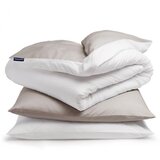 sleepwise Soft Wonder-Edition, posteljnina, 155 x 200 cm, taupe/bela Cene
