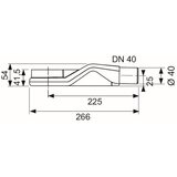 Tece 650004 Drainline nizki sifon DN40 za tuš kanaleto | Shoptok.si