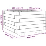  Vrtna sadilica 40x40x26,5 cm od impregnirane borovine | shoptok.hr