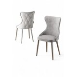Hanah home Alpa set stolica, 85x59x146 cm, 6 dijelova, svijetlosiva | Eponuda.ba