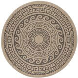 Ayyildiz Carpets Crni/bež okrugao vanjski tepih ø 80 cm Comilla – | shoptok.hr