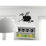  Moderne stenske ure COFFE TIME 3D BLACK NH045-black (stenske) | Shoptok.si