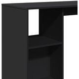  Barski stol s policom crni 124x46x103,5 cm konstruirano drvo | Eponuda.ba