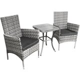 Monster JardÃ bistro set iz ratana, svetlo siv, (21571447) | Shoptok.si