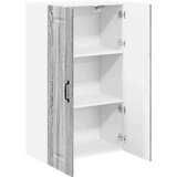 vidaXL Stenska kuhinjska omarica s polico Siva Sonoma 60 x 31 x 100 cm | Shoptok.si