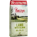Purizon Adult janjetina s lososom - bez žitarica - 12 kg + 2,4 kg gratis!