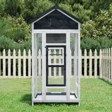 vidaXL Kućica za ptice siva 91 5 x 53 x 170 cm od masivne borovine Cijene