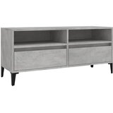 TV ormarić boja betona 100x34,5x44,5 cm od konstruiranog drva | shoptok.hr