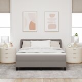  Box Spring postelja z vzmetnico Taupe 140x200 cm Tkanina, (22051616) | Shoptok.si