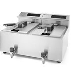  Digitalna friteza Profi Line sa slavinom -2x8L Slike