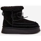 Big Star Suede Snow Boots for Women with Decorative Stitching Big Star | shoptok.hr