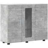 vidaXL Strani šal Betonsko siva 55.5 x 29 x 100 cm Konstruiran les | Shoptok.si