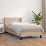  Box spring postelja z vzmetnico kapučino 100x200cm umetno usnje, (20725840) Cene