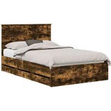  Okvir za krevet s ladicama Dimljeni hrast 120 x 200 cm | shoptok.hr