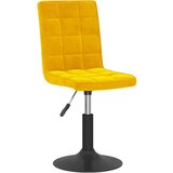 vidaXL Okretne blagovaonske stolice 2 kom boja senfa baršunaste | shoptok.hr