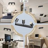 ALUSSO stropna svetilka s 3 vrtljivimi GU10 LED reflektorji | Shoptok.si