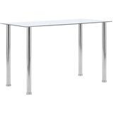 Furnova Jedilna miza prozorna 120x60x75 cm kaljeno steklo, (21946403) | Shoptok.si