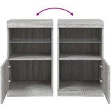  Komoda s LED svjetlima boja sivog hrasta 41 x 37 x 67 cm | shoptok.hr